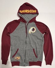 Washington Redskins NFL Team Apparel Mens Hooded Full Zip Sweatshirt Jacket S