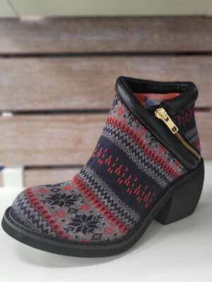 Irregular Choice - Eggie Soliders Fashion Stoffstiefel - Schwarz