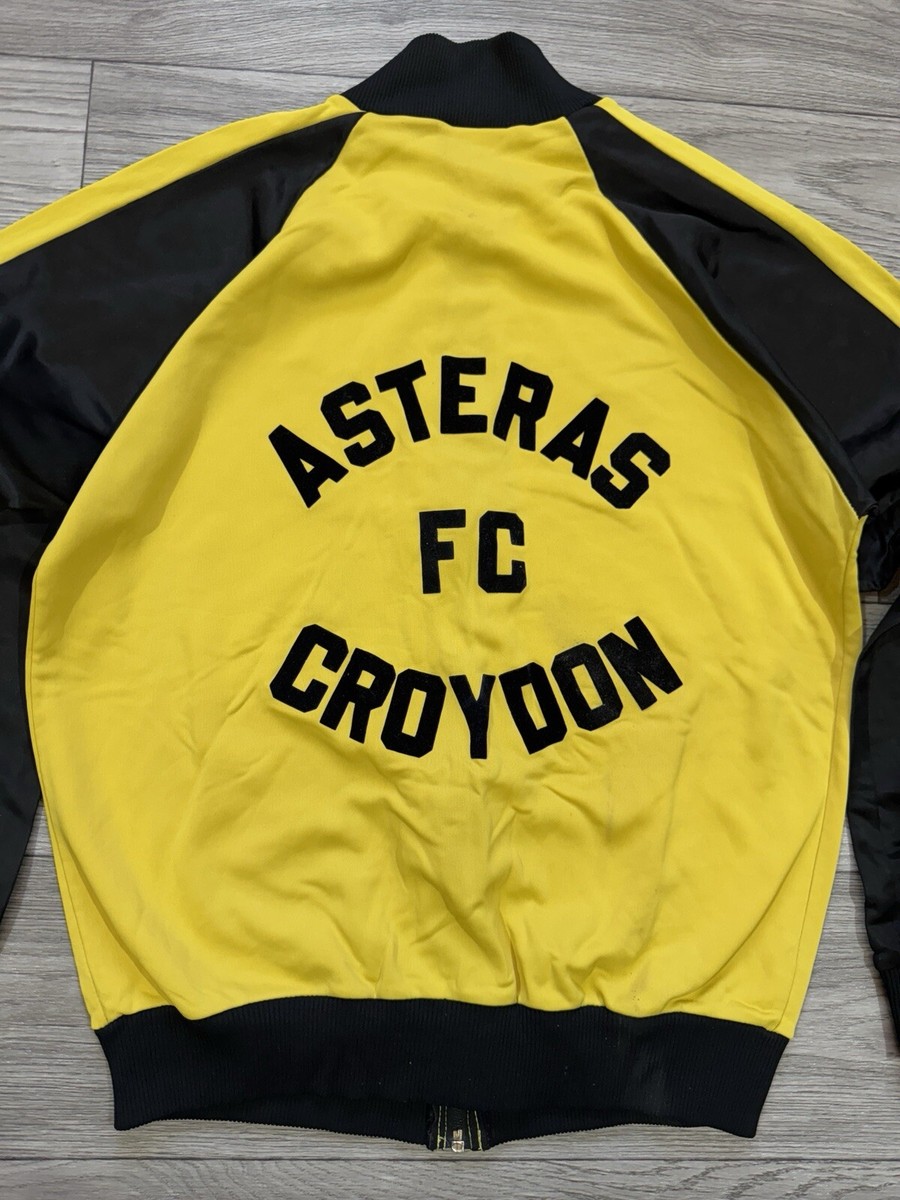 Vintage Fred Perry Tracksuit Jacket Retro 80s Yellow ASTERAS FC