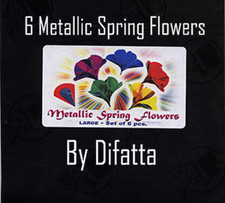 METALLIC LARGE SPRING FLOWERS - SET OF SIX BY DIFATTA