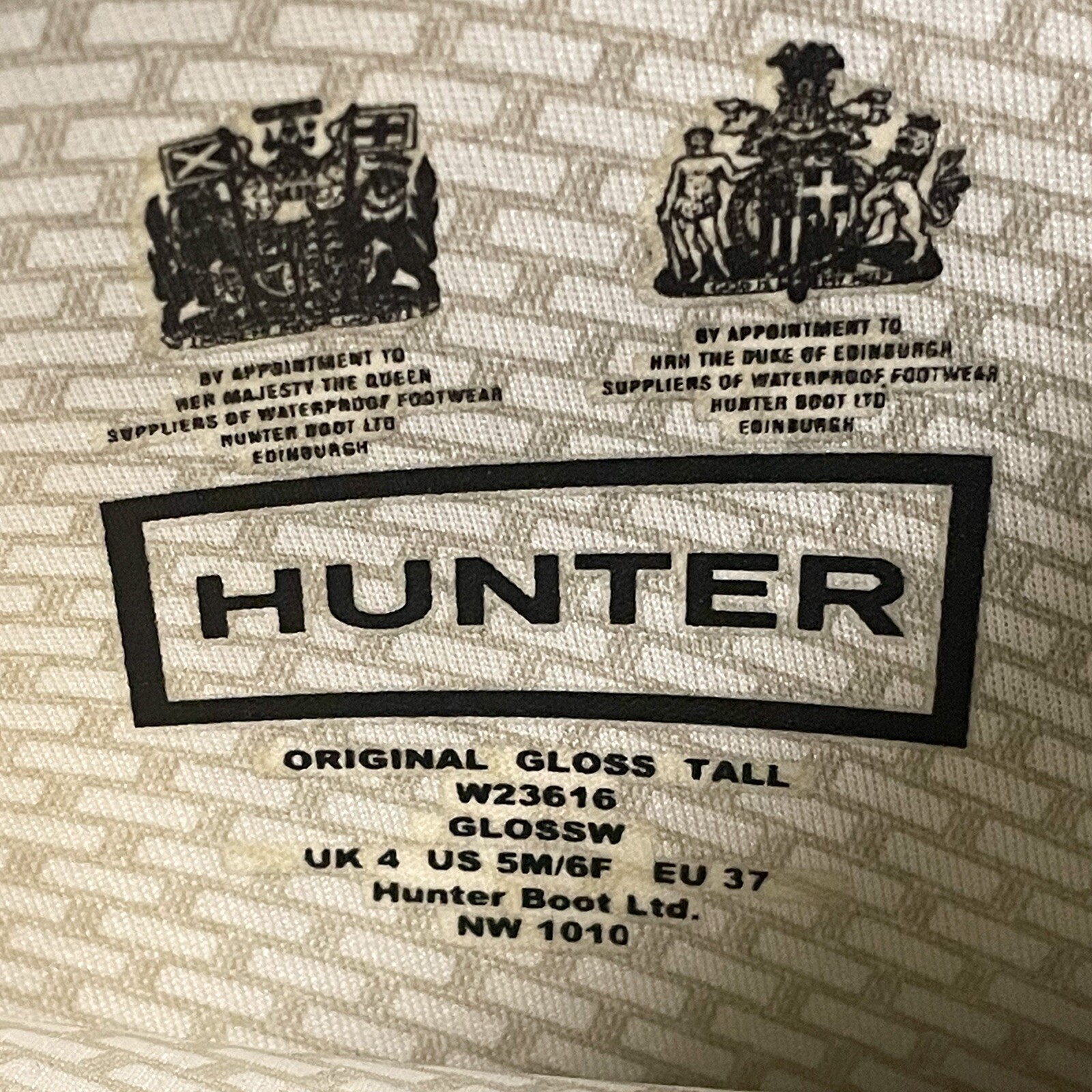 Hunter Original Tall Gloss Rubber Boots Womens 6 Blue Green Dark Teal *No Box*