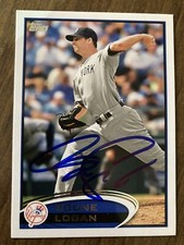 2012 Topps Update #US223 Boone Logan Autograph Signed Yankees