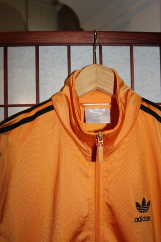 90s Vintage Orange Adidas Track Jacket 