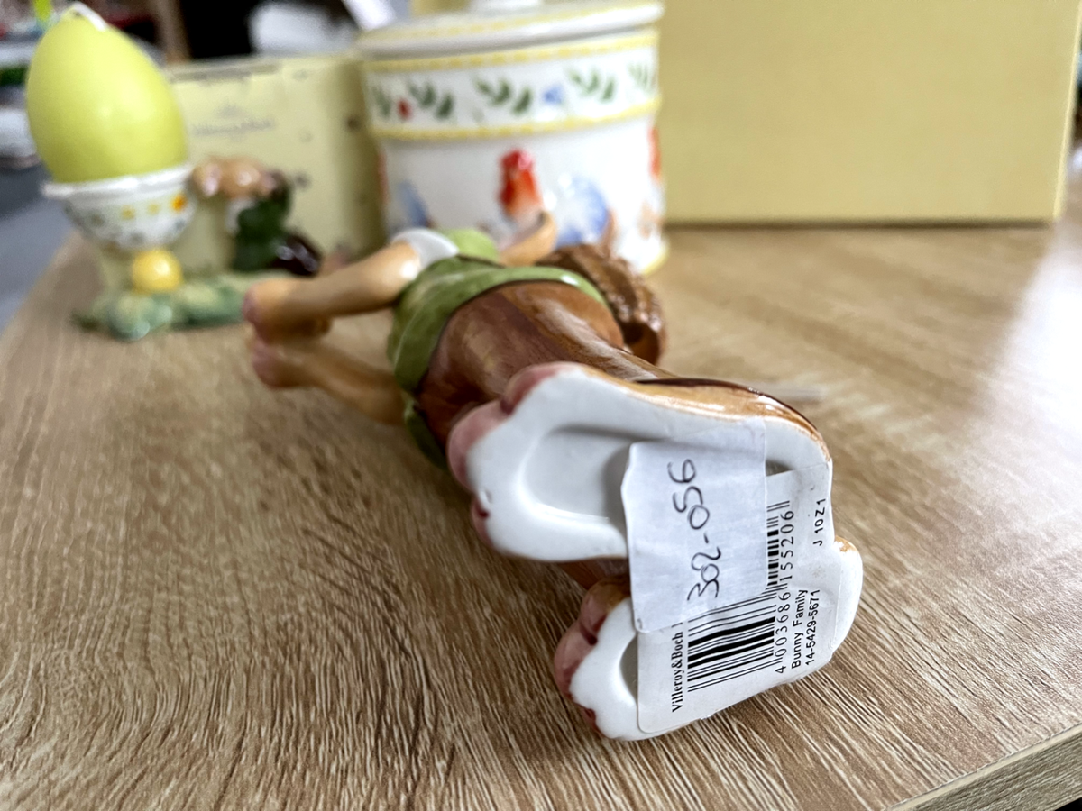 Figurine Villeroy & Boch Bunny Family – Lapins Cuisinant – Porcelaine – Pâques – Comme Neuf