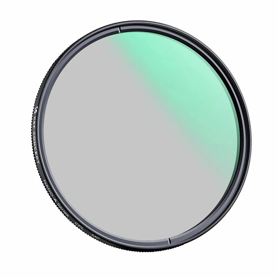 K&F Concept NANO-A 37-82mm CPL Len Filter Circular Polarizer 24 Layer Green Coat - Image 2 of 4