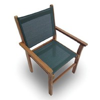 Royal Teak Capm Captiva Sling Stacking Chair-moss on sale Royal Teak Capm Captiva Sling Stacking Chair-moss on sale