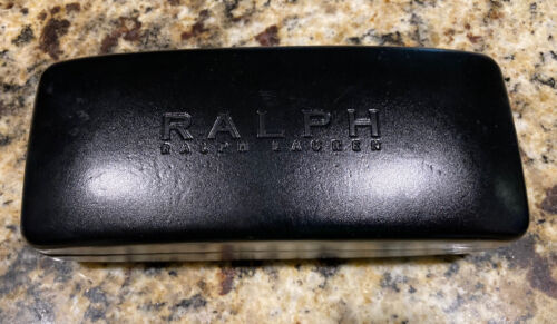Authentic Ralph Lauren Eyewear Case Hard Shell Black Rectangular Pre-Owned EUC!