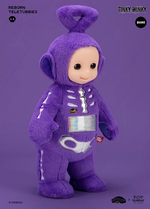 Teletubbies Tinky Winky Reborn Pop Sunday Wildbrain 23.6In Plush