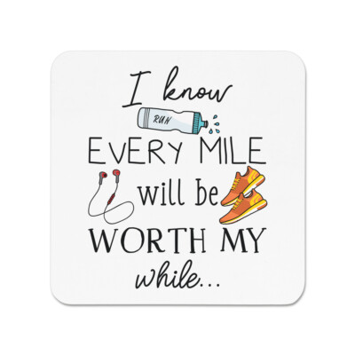 I Know Every Mile Will Be Worth My While Runner Kühlschrankmagnet läuft lustig