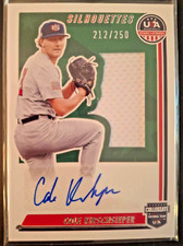 2022 USA Stars & Stripes Autograph Jersey Card #SIL-CK Cole Kirschsieper #/250