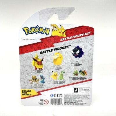 New Jazwares POKEMON Battle Figure Set Pikachu & Wynaut & Leafeon