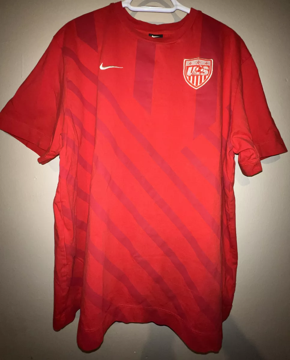 US Men s National Team USMNT Nike Authentic Soccer Jersey 2000 s XL Rare