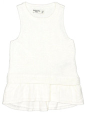 Abercrombie White Girls Pullover Sweater Size 7-8
