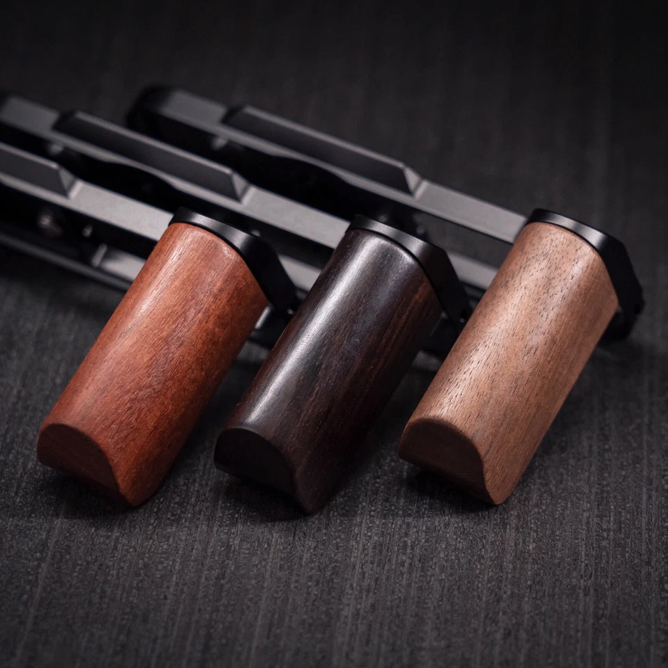 Wood Hand Grip Alloy Base QR L Plate For Leica D-LUX8 LUX8 Type 3952A Camera - Image 2 of 4