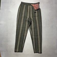 Vintage Christenfeld Side Zip Knit Patter Pants Women  s Serval Zipper