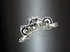 1 x sticker born to ride motorcycle scooter scooter motorcycle sticker tuning fun