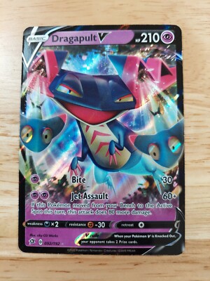 Dragapult V 092/192 Rebel Clash - NM Ultra Rare Full Art Pokémon