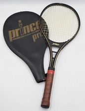 Racchetta da tennis Prince Pro Series 90 impugnatura 41/2" manico pelle vintage