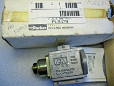 Parker Pneumatic Valve PL2479 C25, 1/4" NPTF w/ Cam Ball Head Assy. PL2209 - NOS