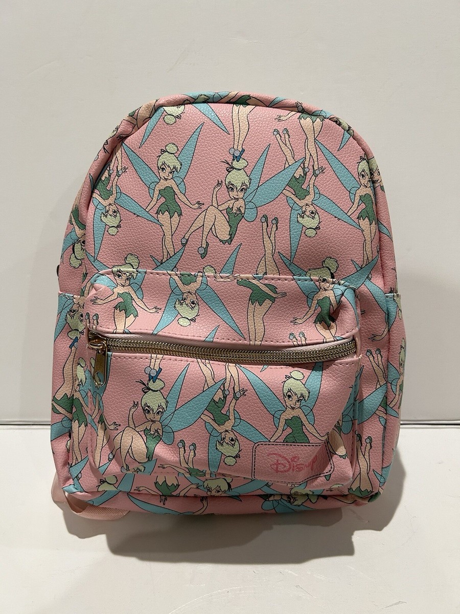Disney’s Tinker Bell Faux Leather Mini Backpack New With Tags
