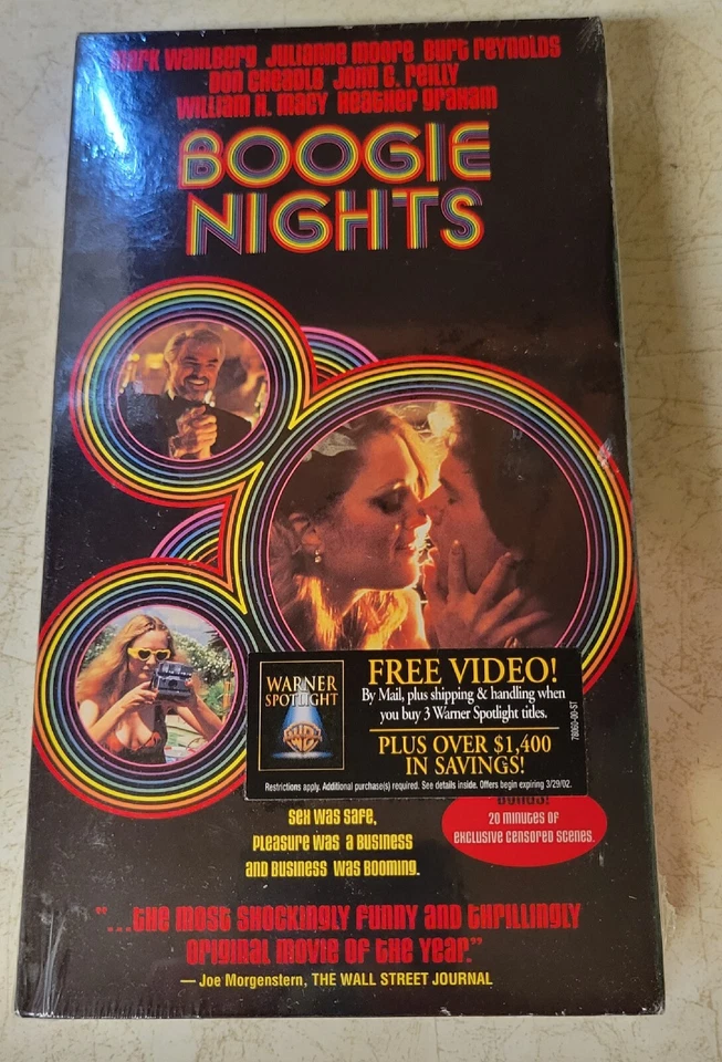 Boogie Nights (VHS, 1998) Paul Thomas Anderson NEW SEALED