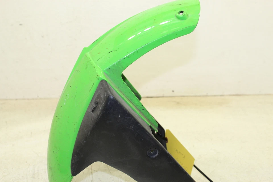 Kawasaki Ninja ZX10R 2005 negro delantero verde OEM plástico guardabarros cubierta Foto 4 de 4