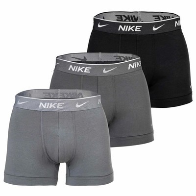 NIKE Herren Boxer Shorts, 3er Pack - Trunks, Logobund, Cotton Stretch