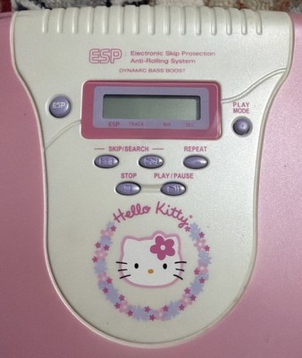 VTG 2000 Sanrio Hello Kitty Portable CD Player HK33P - - FOR PARTS