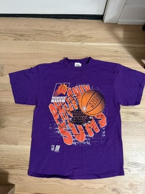Purple Phoenix Suns NBA Shatter Basketball Graphic T-Shirt 90s VTG Zubaz Size L