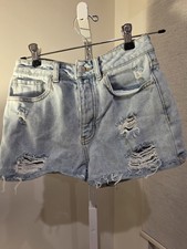 Melville Womens Size 26 Cut Off Denim Jean Shorts Short Distressed Light Wash D