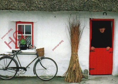 Ansichtskarte: Echtes Irland, traditionelles Ferienhaus auf den Aran Inseln