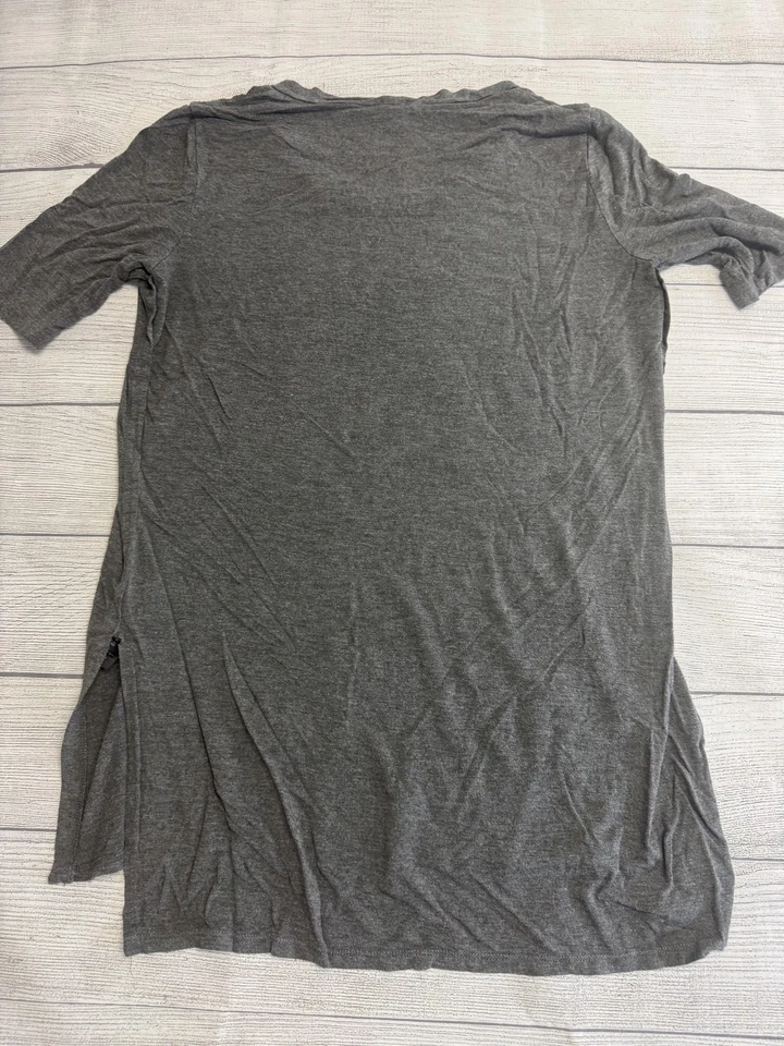 Женская футболка Kenneth Cole средний размер серая сделано в США эластичная вискоза футболка с коротким рукавом - Изображение 4 из 4