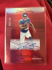Devin Singletary Auto Prestige 50/199 Red Xtra Points 2024