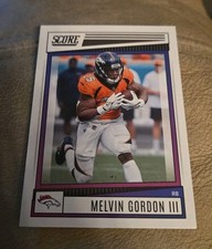 2022 PANINI SCORE MELVIN GORDON III BASE FOOTBALL CARD BRONCOS NFL donruss topps