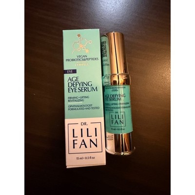 Dr. Lili Fan Age Defying Eye Serum Vegan Probiotics & Peptides Complex 15ml 0.5