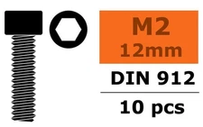 GForce - 2x12mm 10pcs steel socket head screws