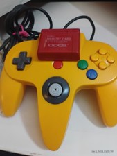 Nintendo 64 Controllers N64 Official OEM Authentic NUS-005 Yellow With Memory 