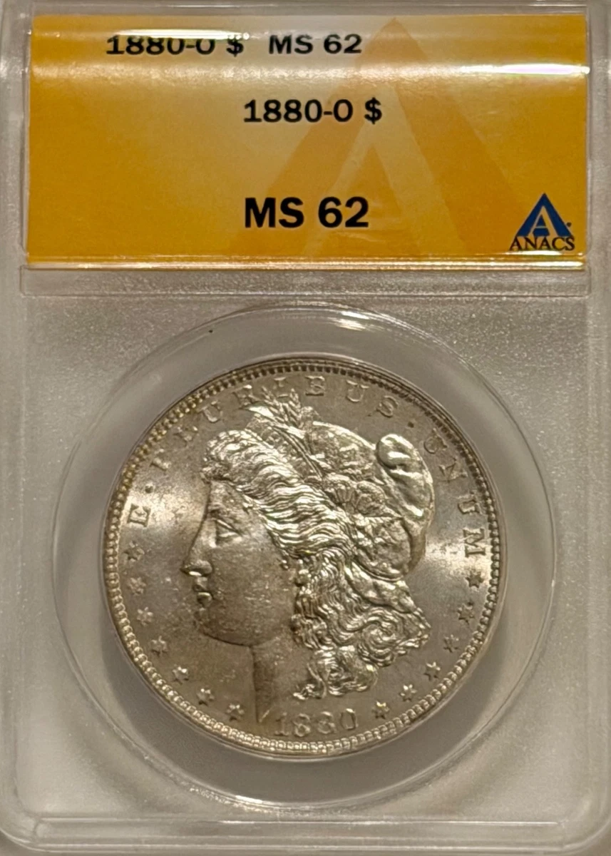 MS 62 Graded 1880 Year Morgan US Dollars (1878-1921) for sale | eBay