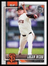 2026 Topps Series 1 Celebration Logan Webb #69 San Francisco Giants