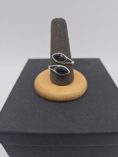 Sterling Silver And Black Onyx Ring Size 9