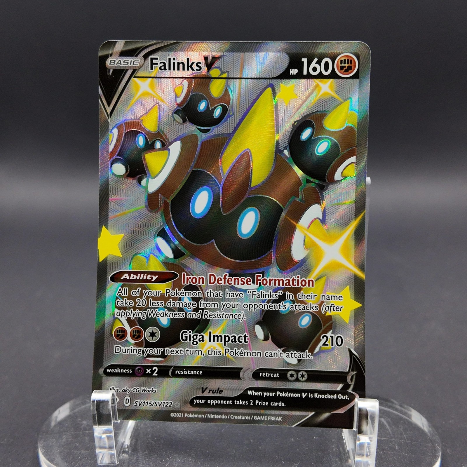 Falinks V Holofoil SV115/SV122 ShHR Shining Fates: Shiny Vault Pokemon EN NM