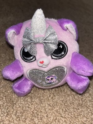 Rainbocorns Kittycorn Pink and Purple Cat Bow Surprise Series 2 Rare Zuru Plush