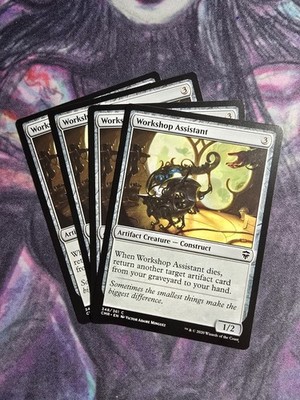 WORKSHOP ASSISTANT X 4 N/M COMMANDER LEGENDS MAGIC THE GATHERING