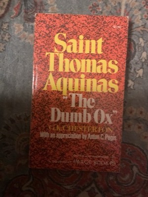 Dumb Ox Chesterton St Thomas Aquinas Catholic Philosophy Book PB Like New