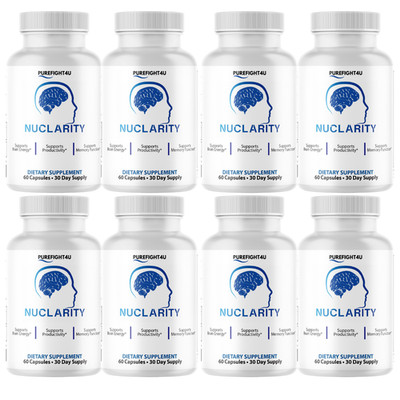 Nuclarity Brain Support Formula for Cognitive Health Supplement -  8 Bottles