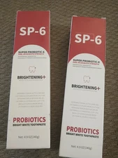 2 PCS SP-6 Probiotic Whitening Toothpaste, for Teeth Whitening and Gum Health