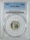1936 Mercury Silver Dime PCGS Graded MS67 GEM Uncirculated