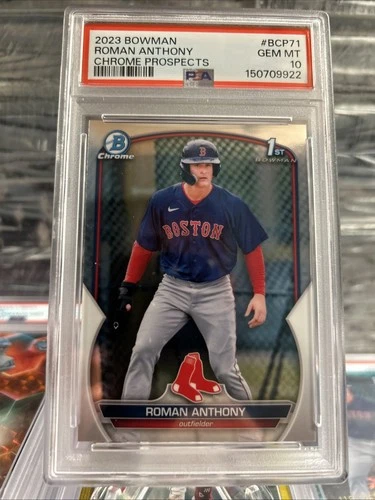 2023 Roman Anthony Bowman Chrome 1st BCP71 PSA 10 Red Sox RC   PSA 10