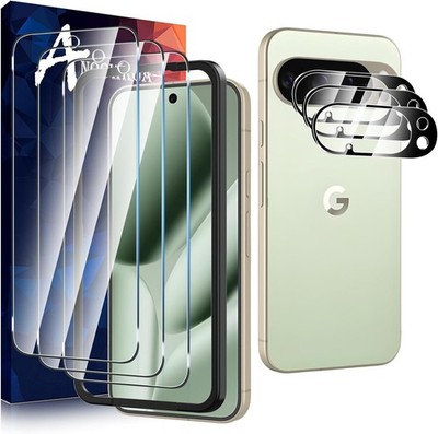 3 Pack Glass Screen Protectors & 3 Pack Camera Lens Protectors for Pixel 10 Pro
