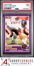 1989 SCORE SUPPLEMENTAL #405S KEITH VAN HORNE RC BEARS PSA 9